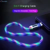 Cáp sạc nhanh 2.4A 3 trong 1 Type-C và Micro, đèn LED, nam châm - 49.500đ