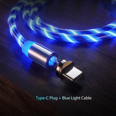 Cáp sạc nhanh 2.4A 3 trong 1 Type-C và Micro, đèn LED, nam châm - 49.500đ 10