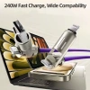 Cáp Sạc Nhanh 3 trong 1 6A Type C Silicone Hợp kim kẽm - Đa năng, giá 31.000đ 3