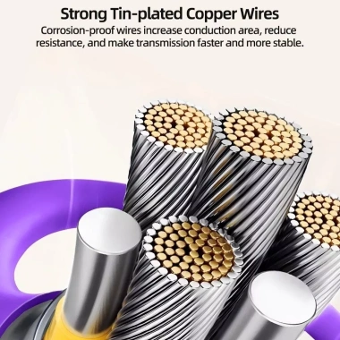 Cáp Sạc Nhanh 3 trong 1 6A Type C Silicone Hợp kim kẽm - Đa năng, giá 31.000đ 7