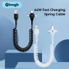 Cáp Sạc Nhanh 3 trong 1 Micro USB‑Type‑C Rút Gọn, Tiện Dụng Cho Điện Thoại
