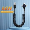 Cáp Sạc Nhanh 3 trong 1 Micro USB‑Type‑C Rút Gọn, Tiện Dụng Cho Điện Thoại 2