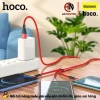 Cáp sạc nhanh 3in1 Hoco DU02 Type‑C/Micro 2.4A dây dũ siêu bền 1.2m cho Smartphone 8