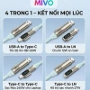 Cáp Sạc Nhanh 4in1 240W Mivo - LED Hiển Thị Công Suất, USB-A, Type-C, LN, Đa Năng, Giá Siêu Tiết Kiệm 3