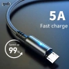 Cáp Sạc Nhanh 5A Micro USB & Type C có Đèn LED - Tốc độ cao, giá 53.900 VND