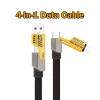 Cáp Sạc Nhanh 65W 4 Đầu C-L, C-C, USB-C, USB-L Đa Năng 4 Trong 1 - Giá 24.9k 10