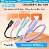 Cáp sạc nhanh Anker 100W Type-C bện nylon 1m/1.8m, hỗ trợ PD cho iPhone 15-17 & Android Giá chỉ 138.000₫