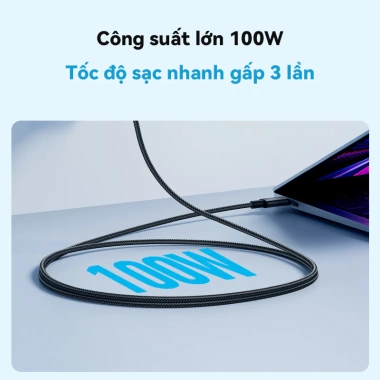 Cáp sạc nhanh Anker 100W Type-C bện nylon 1m/1.8m, hỗ trợ PD cho iPhone 15-17 & Android Giá chỉ 138.000₫ 6