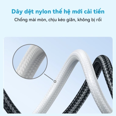 Cáp sạc nhanh Anker 100W Type-C bện nylon 1m/1.8m, hỗ trợ PD cho iPhone 15-17 & Android Giá chỉ 138.000₫ 7