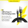 Cáp sạc nhanh Baseus USB Type-C cho Xiaomi Redmi – 0.5m/1m/2m, giá ưu đãi 52.036₫