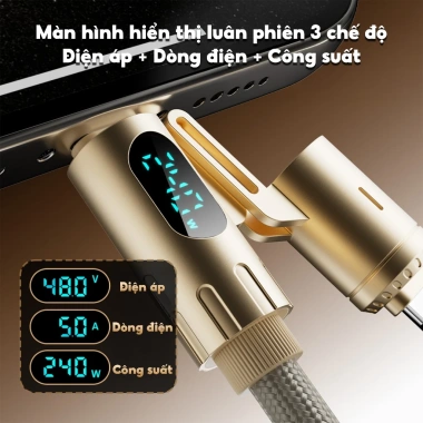 Cáp Sạc Nhanh BC30 2m 4in1 240W Bonne – CarPlay, Bảo Hành 12 Tháng, Giá chỉ 204.000₫ 7
