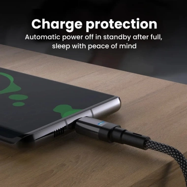 Cáp sạc nhanh BKWHALE 6A 100W Type-C sang Type-C, tắt nguồn thông minh, dây dữ liệu USB-C - Giá chỉ 88.000₫ 2