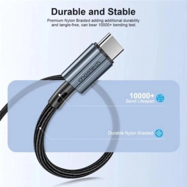Cáp sạc nhanh Choetech XCC-101 Type C‑C 60W truyền dữ liệu, hàng chính hãng, giá 129.000 VND 6