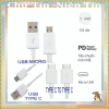 Cáp sạc nhanh đa cổng USB hỗ trợ Micro, Type-C, Lightning - Giá chỉ 25.000đ