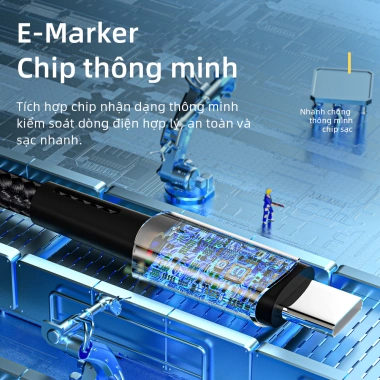 Cáp sạc nhanh Essager Type‑C 100W cho Oppo Vivo Samsung S22/S21 Xiaomi Mi 12 - Giá 45.100₫ 4