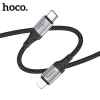 Cáp sạc nhanh Hoco X102 Type‑C 27W chính hãng, bọc dù 1m chống rối, an toàn, bền 6