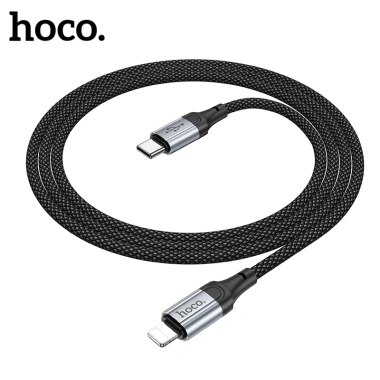Cáp sạc nhanh Hoco X102 Type‑C 27W chính hãng, bọc dù 1m chống rối, an toàn, bền