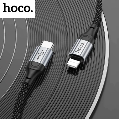 Cáp sạc nhanh Hoco X102 Type‑C 27W chính hãng, bọc dù 1m chống rối, an toàn, bền