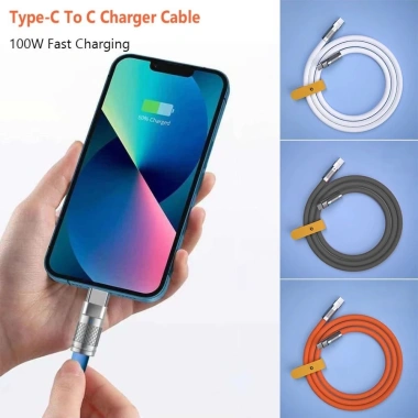 Cáp sạc nhanh HOMEIN PD 100W Type-C sang C silicon lỏng, đa năng 1-2m, tương thích Huawei - Giá ưu đãi 38.830₫ 8