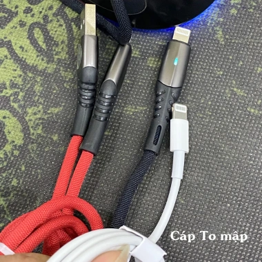 Cáp sạc nhanh IPKLH L4 bọc dù 1m chống rối chống đứt đèn báo tự ngắt đầy pin - 19.000₫ 9 Cáp sạc nhanh IPKLH L4 bọc dù 1m chống rối chống đứt đèn báo tự ngắt đầy pin - 19.000₫ 9