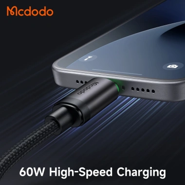 Cáp sạc nhanh Mcdodo CA-4.410 Type‑C 60W 1m – Đèn LED báo sạc, chuẩn chính hãng, giá ưu đãi 29.000₫ 3