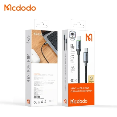 Cáp sạc nhanh Mcdodo CA-4.410 Type‑C 60W 1m – Đèn LED báo sạc, chuẩn chính hãng, giá ưu đãi 29.000₫ 7