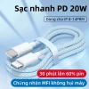 Cáp sạc nhanh PD bọc dù cho iPhone 8‑14 PRM dài 1m‑2m, tốc độ cao, giá chỉ 88.900₫ 4