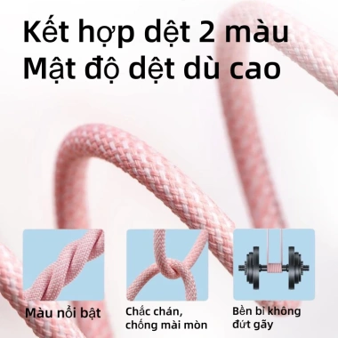 Cáp sạc nhanh PD bọc dù cho iPhone 8‑14 PRM dài 1m‑2m, tốc độ cao, giá chỉ 88.900₫ 7 Cáp sạc nhanh PD bọc dù cho iPhone 8‑14 PRM dài 1m‑2m, tốc độ cao, giá chỉ 88.900₫ 7