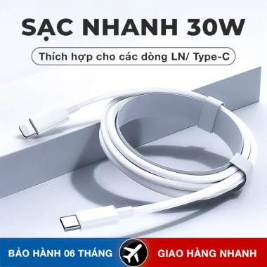 Cáp sạc nhanh PD20W 30W Type C LN - Bảo hành 6 tháng, Giá chỉ 29.000 VNĐ 8