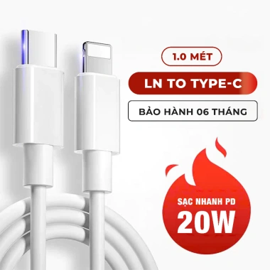 Cáp sạc nhanh PD20W 30W Type C LN - Bảo hành 6 tháng, Giá chỉ 29.000 VNĐ 10