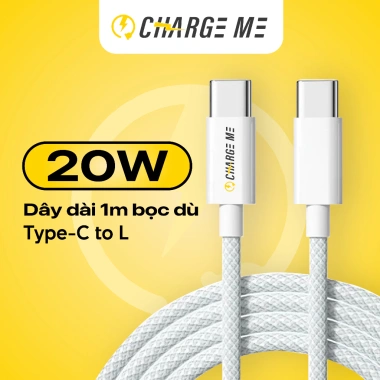 Cáp sạc nhanh PD20W cho Phone 7-14, chống quá nhiệt, bảo hành 6 tháng, chỉ 69.000đ