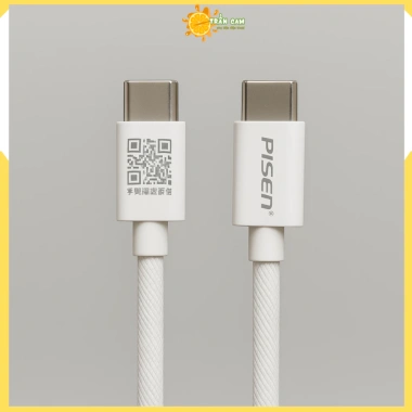 Cáp Sạc Nhanh Pisen 60W Type-C to Type-C 1M Dây Dù Siêu Bền, Tương Thích Android, IP15-16, Giá Ưu Đãi 88.000₫ 2