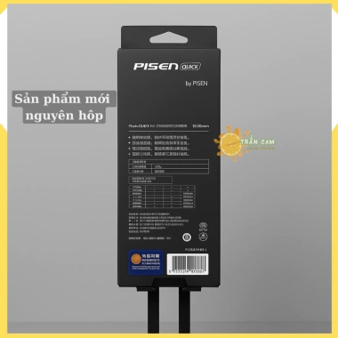 Cáp Sạc Nhanh Pisen 60W Type-C to Type-C 1M Dây Dù Siêu Bền, Tương Thích Android, IP15-16, Giá Ưu Đãi 88.000₫ 5