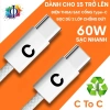 Cáp Sạc Nhanh Type-C 2 Lớp Bọc Dù 60W Chống Đứt - Tương Thích IPhone 15 Trở Lên