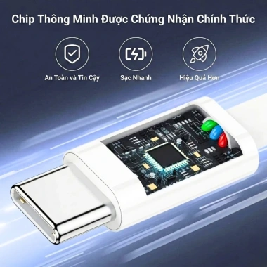 Cáp Sạc Nhanh Type-C 2 Lớp Bọc Dù 60W Chống Đứt - Tương Thích IPhone 15 Trở Lên 2