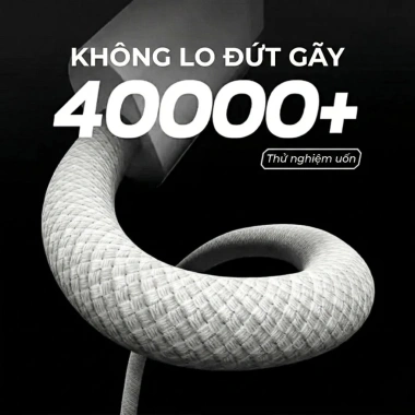 Cáp Sạc Nhanh Type-C 2 Lớp Bọc Dù 60W Chống Đứt - Tương Thích IPhone 15 Trở Lên 3