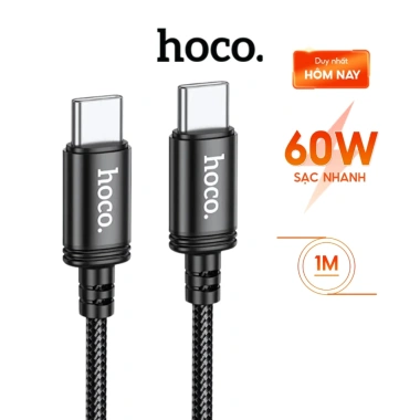 Cáp sạc nhanh Type C 60W Hoco bọc dù, chống gãy, độ dài 1m đến 3m, giá 45.000đ 2 Cáp sạc nhanh Type C 60W Hoco bọc dù, chống gãy, độ dài 1m đến 3m, giá 45.000đ 2
