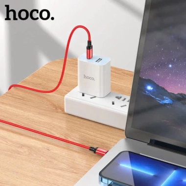 Cáp sạc nhanh Type C 60W Hoco bọc dù, chống gãy, độ dài 1m đến 3m, giá 45.000đ