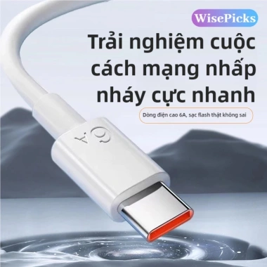 Cáp Sạc Nhanh Type-C 6A Siêu Flash Tương Thích Nhiều Thương Hiệu, Giá Ưu Đãi 94.479₫