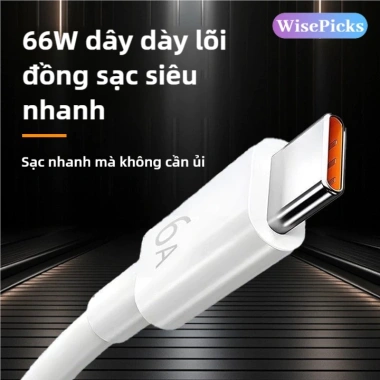 Cáp Sạc Nhanh Type-C 6A Siêu Flash Tương Thích Nhiều Thương Hiệu, Giá Ưu Đãi 94.479₫ 5 Cáp Sạc Nhanh Type-C 6A Siêu Flash Tương Thích Nhiều Thương Hiệu, Giá Ưu Đãi 94.479₫ 5