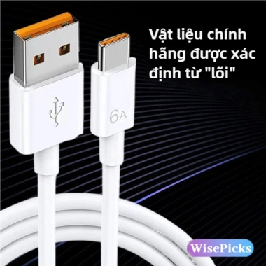 Cáp Sạc Nhanh Type-C 6A Siêu Flash Tương Thích Nhiều Thương Hiệu, Giá Ưu Đãi 94.479₫