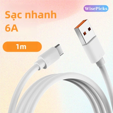 Cáp Sạc Nhanh Type-C 6A Siêu Flash Tương Thích Nhiều Thương Hiệu, Giá Ưu Đãi 94.479₫ 9 Cáp Sạc Nhanh Type-C 6A Siêu Flash Tương Thích Nhiều Thương Hiệu, Giá Ưu Đãi 94.479₫ 9