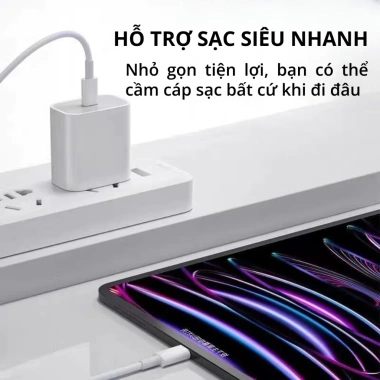 Cáp Sạc Nhanh Type-C PD60W - Dây Sạc Hỗ Trợ 60W, Siêu Nhanh, Bảo Hành 12 Tháng