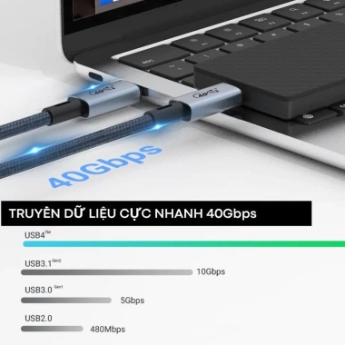 Cáp Sạc Nhanh Type C to C USB4 8K60Hz 40Gbps ENJOY PLUS - Giá chỉ 55.000đ 5 Cáp Sạc Nhanh Type C to C USB4 8K60Hz 40Gbps ENJOY PLUS - Giá chỉ 55.000đ 5