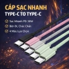 Cáp Sạc Nhanh Type C to Type C 1M PD/QC Dây Bền, Sạc Siêu Tốc chỉ 18.000₫