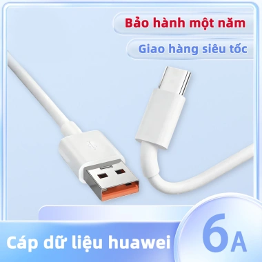 Cáp sạc nhanh Type‑C 66W 6A cho Huawei – Bảo hành 12 tháng, đổi mới 1:1, giá 36.900₫ 2