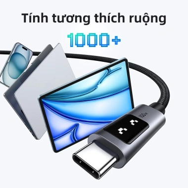 Cáp sạc nhanh UGREEN Uno 100W Type-C E-Marker - Tương thích iPhone 16/15, Samsung S24/S23, iPad, MacBook - 123.444₫ 4