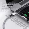 Cáp sạc nhanh USB 2.0 Type C 6A - Khuỷu tay góc thẳng, mở rộng C-C, giảm 17% 5
