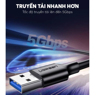 Cáp sạc nhanh USB 3.0 sang Type-C 3A dài 0.5-2m UGREEN US184 giá 83.000 VND 4