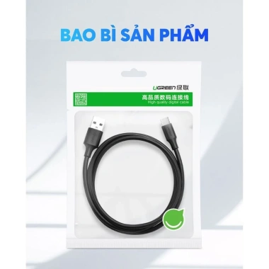 Cáp sạc nhanh USB 3.0 sang Type-C 3A dài 0.5-2m UGREEN US184 giá 83.000 VND 9